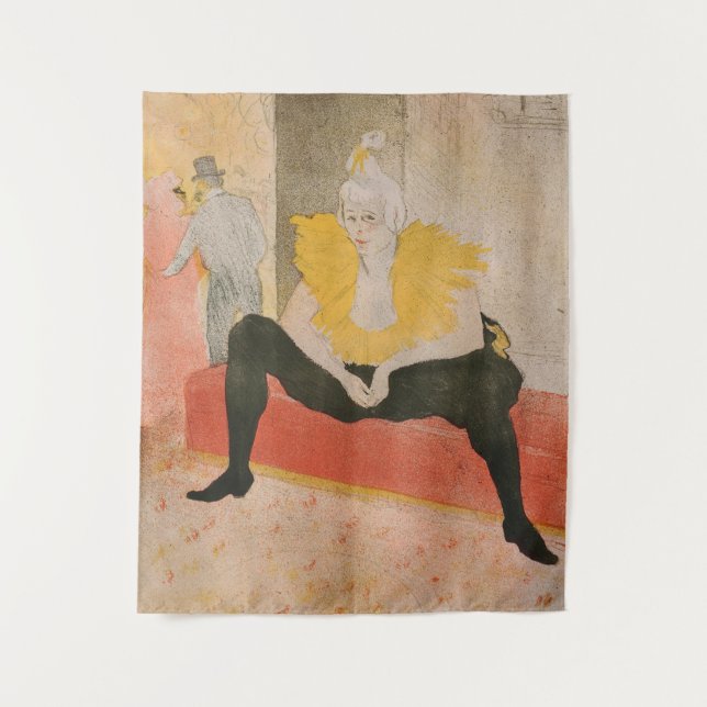 Toulouse-Lautrec - Mademoiselle Cha-u-kao Seated Tapestry (Front)