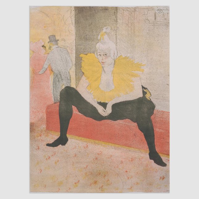 Toulouse-Lautrec - Mademoiselle Cha-u-kao Seated Tissue Paper (Creator Uploaded)