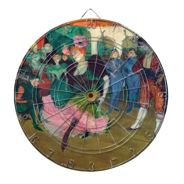 Toulouse-Lautrec - Marcelle Lender, Dancing Bolero Dartboard (Front)