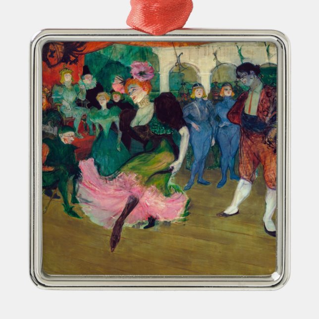 Toulouse-Lautrec - Marcelle Lender, Dancing Bolero Metal Ornament (Front)