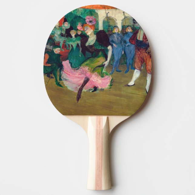 Toulouse-Lautrec - Marcelle Lender, Dancing Bolero Ping Pong Paddle (Front)