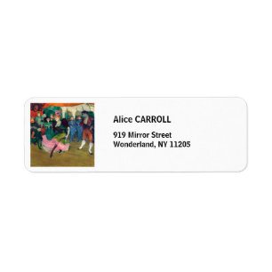 Toulouse-Lautrec - Marcelle Lender, Dancing Bolero Return Address Label
