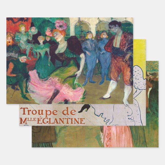 Toulouse-Lautrec - Masterpieces Selection Wrapping Paper Sheet (Set)