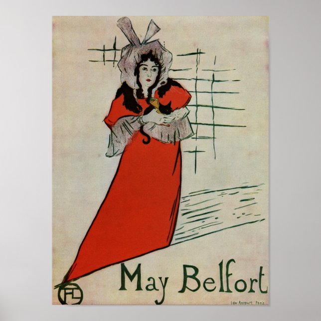 Toulouse Lautrec May Belfort 1895 Poster (Front)