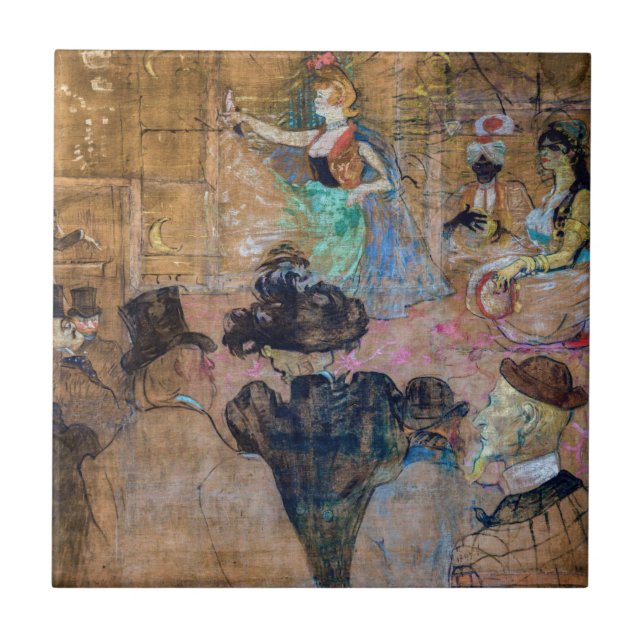 Toulouse-Lautrec - Moorish Dance / The Almehs Ceramic Tile (Front)