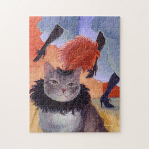 Toulouse-Lautrec Moulin Rouge Cat Jigsaw Puzzle