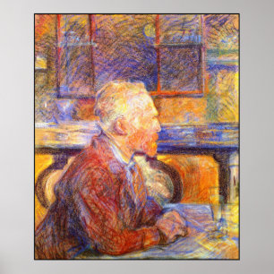 Toulouse-Lautrec Portrait of Van Gogh Poster