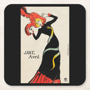 Toulouse–Lautrec Postcard Square Paper Coaster