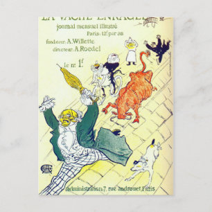 Toulouse Lautrec Poster Art Postcard