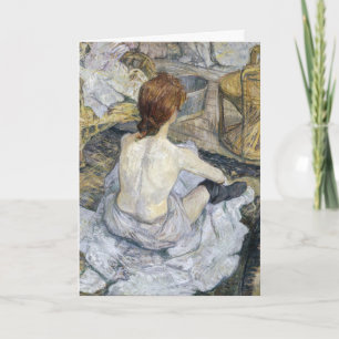 Toulouse-Lautrec - Rousse / La Toilette Card