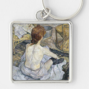 Toulouse-Lautrec - Rousse / La Toilette Key Ring
