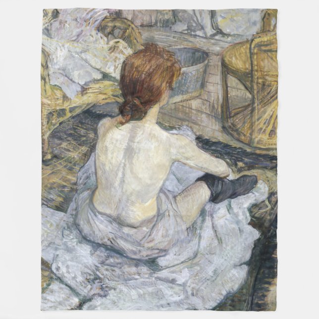 Toulouse-Lautrec - Rousse / Toilet Fleece Blanket (Front)