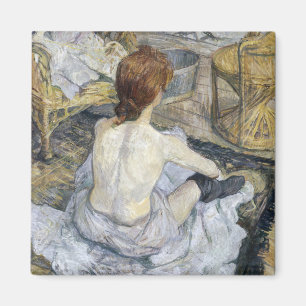 Toulouse-Lautrec - Rousse / Toilet Magnet