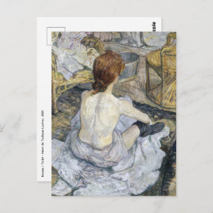 Toulouse-Lautrec - Rousse / Toilet Postcard