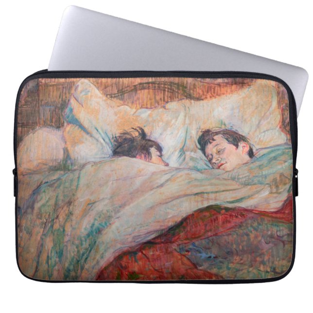 Toulouse-Lautrec - The Bed Laptop Sleeve (Front)
