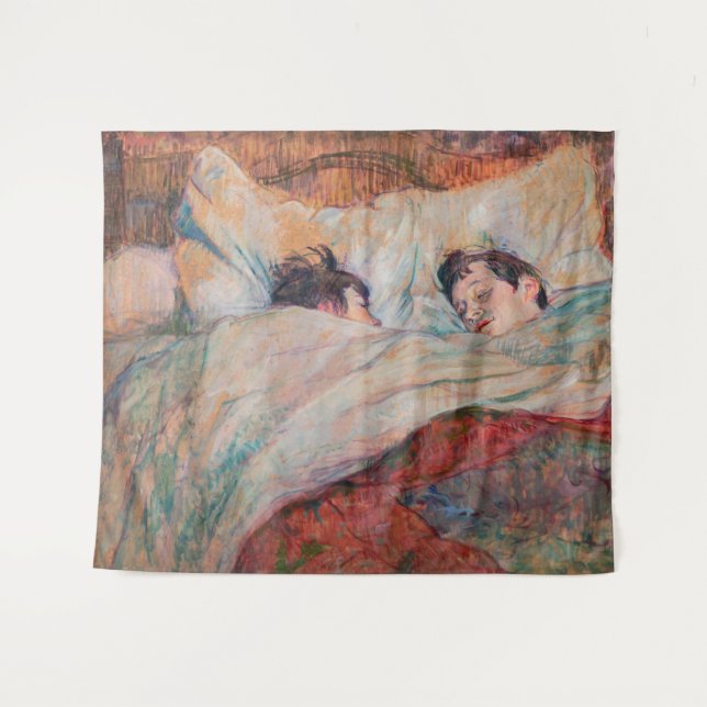 Toulouse-Lautrec - The Bed Tapestry (Front (Horizontal))