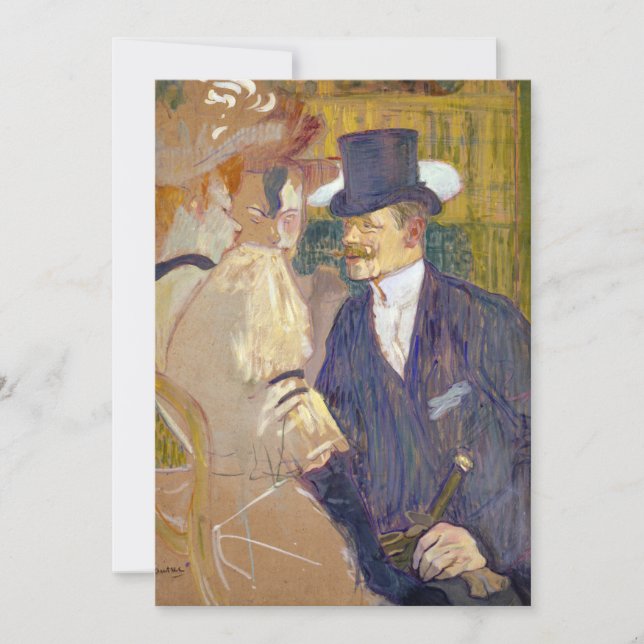 Toulouse-Lautrec - The Englishman at the Rouge Invitation (Front)