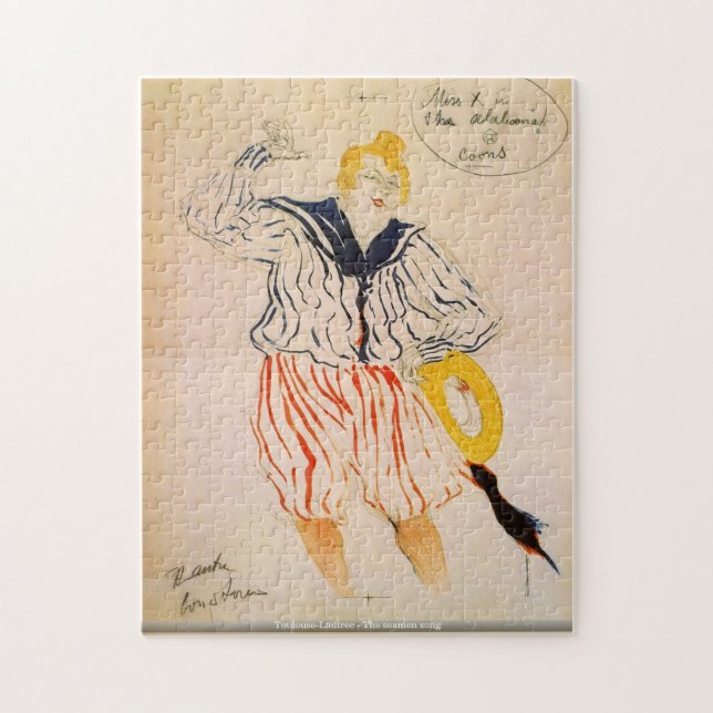 Toulouse-Lautrec - The seamen song puzzle (Vertical)