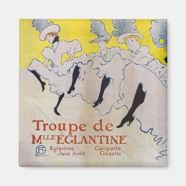 Toulouse-Lautrec - Troop of Miss Eglantine Magnet (Front)
