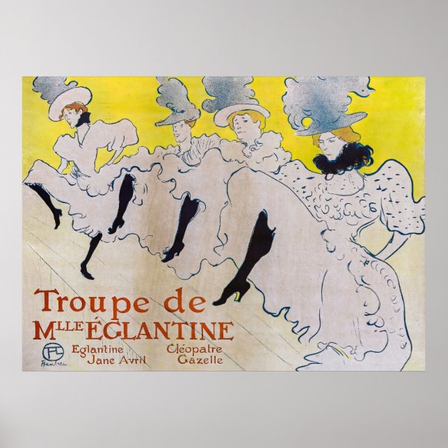 Toulouse-Lautrec - Troop of Miss Eglantine Poster (Front)