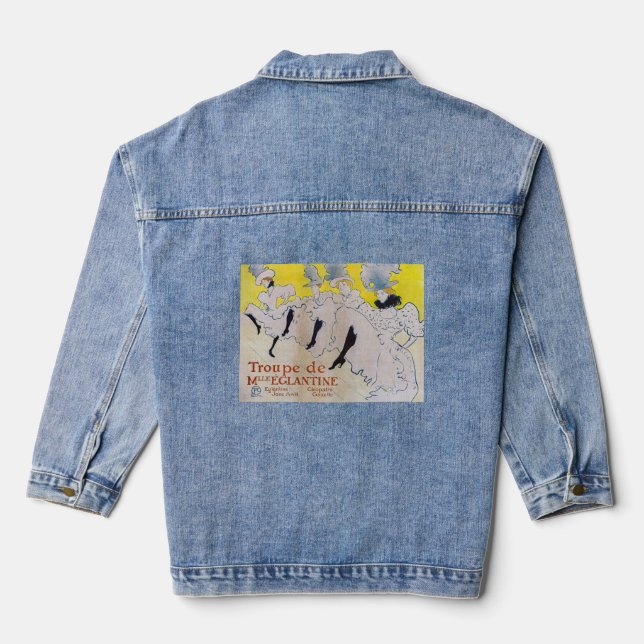 Toulouse-Lautrec - Troupe de Mlle Eglantine Denim Jacket (Back)