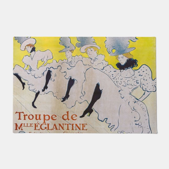 Toulouse-Lautrec - Troupe de Mlle Eglantine Doormat (Front)