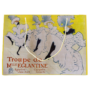 Toulouse-Lautrec - Troupe de Mlle Eglantine Large Gift Bag
