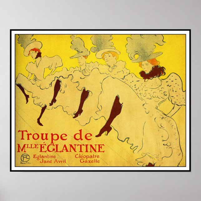 Toulouse Lautrec - Troupe de Mlle Eglantine Poster (Front)
