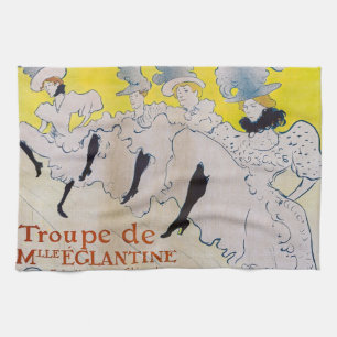 Toulouse-Lautrec - Troupe de Mlle Eglantine Tea Towel
