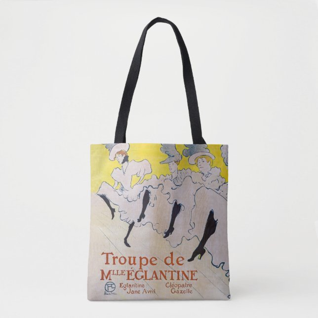 Toulouse-Lautrec - Troupe de Mlle Eglantine Tote Bag (Front)