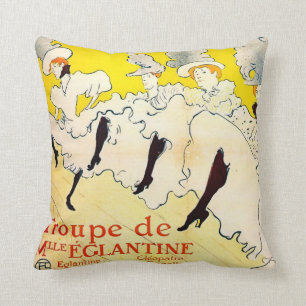 Toulouse-Lautrec Vintage Fine Art Throw Pillow