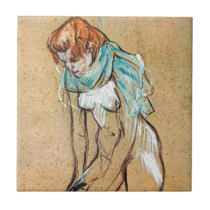 Toulouse-Lautrec - Woman Pulling Up her Stockings Ceramic Tile