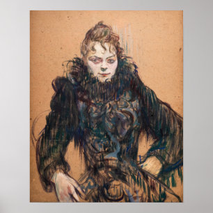 Toulouse-Lautrec - Woman with a Black Boa Poster