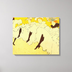 Toulouse Lautrec Yellow Dancing Girl Poster Canvas Print