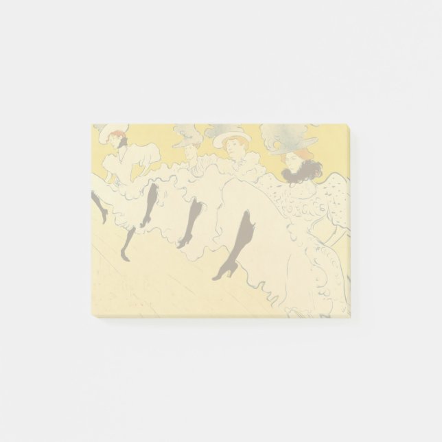 Toulouse Lautrec Yellow Dancing Girl Poster Post-it Notes (Front)