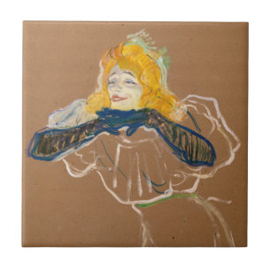 Toulouse-Lautrec - Yvette Guilbert Singing Ceramic Tile