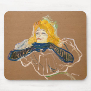 Toulouse-Lautrec - Yvette Guilbert Singing Mouse Pad