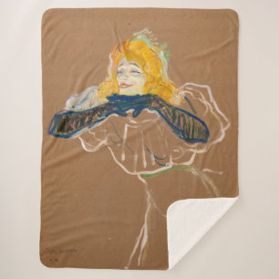 Toulouse-Lautrec - Yvette Guilbert Singing Sherpa Blanket