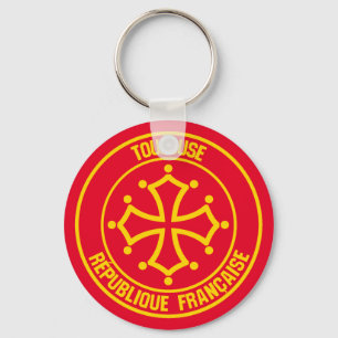 Toulouse Round Emblem Key Ring