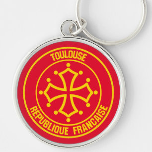 Toulouse Round Emblem Key Ring
