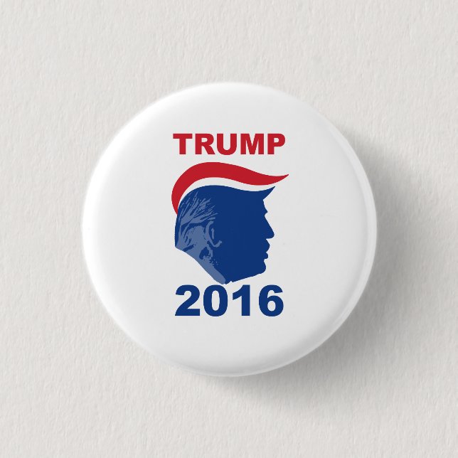 Toupee Party- Trump 2016 3 Cm Round Badge (Front)