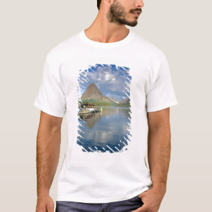 Tour Boat Docked at Two Medicine Lake in Glacier T-Shirt