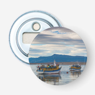 Tour boats on Seno Ultima Esperanza bay Bottle Opener