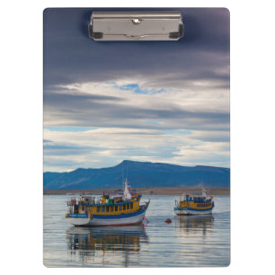 Tour boats on Seno Ultima Esperanza bay Clipboard