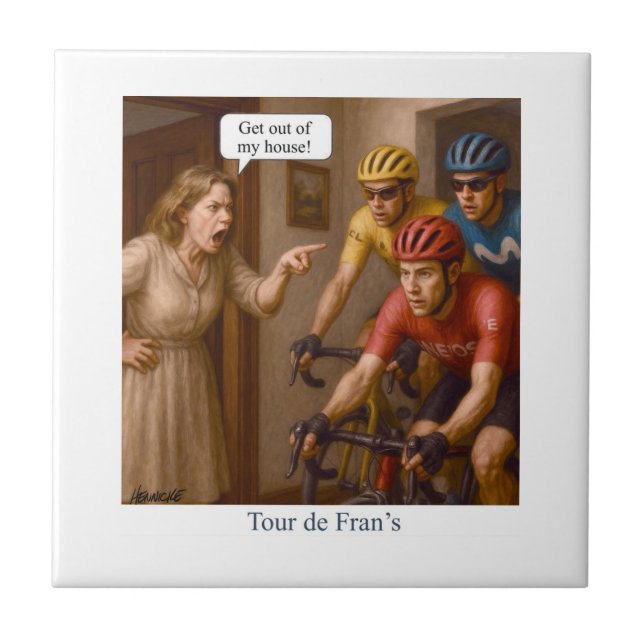 Tour de Fran’s Ceramic Tile (Front)