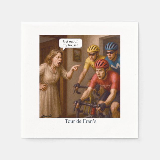 Tour de Fran’s Napkin (Front)