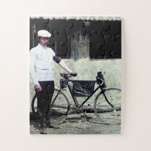 Tour De France 1903 Winner Maurice Garin Colourize Jigsaw Puzzle