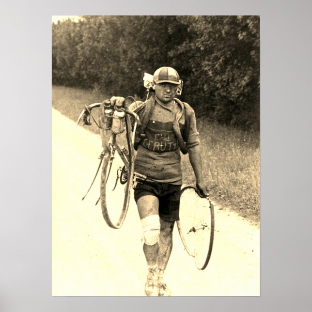 Tour de France 1928 Italian Giusto Cerutti Sepia Poster (Front)