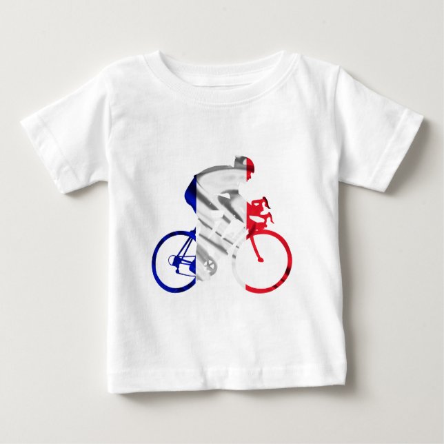 Tour de france cyclist baby T-Shirt (Front)