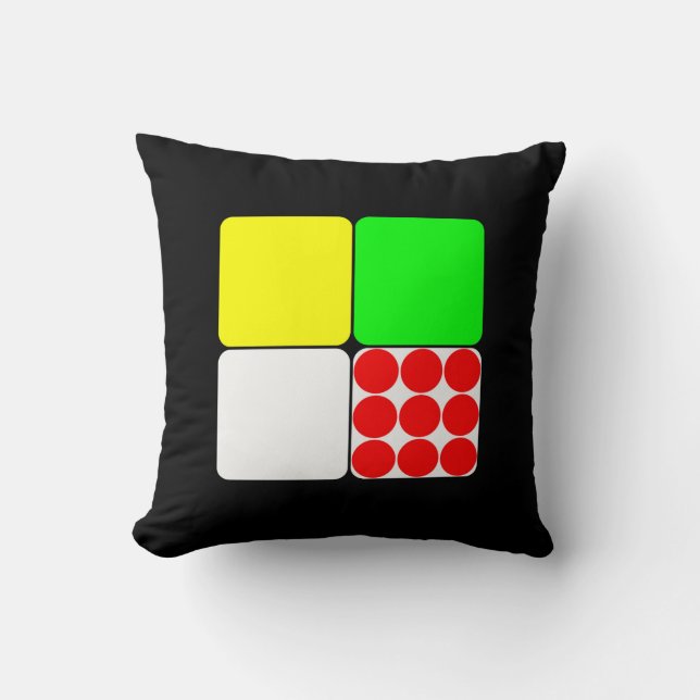 Tour de France Jerseys 3 Black Cushion (Front)